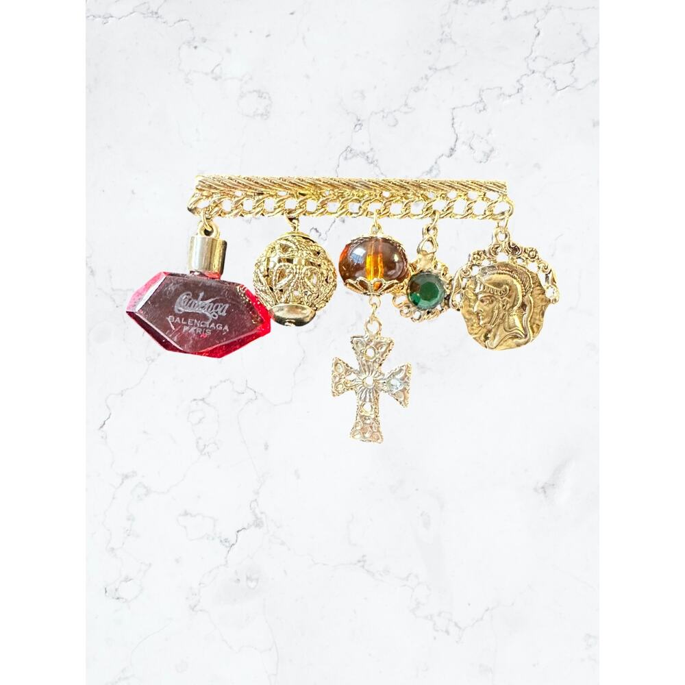 Vintage Balenciaga Paris Charm Brooch- RARE